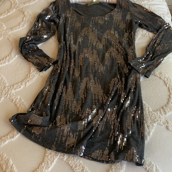 Sequined Grey Mini - Picture 5 of 11